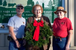 Live Wreath donated by St. Helier Farms